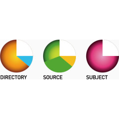 矢量PPT设计饼形立体数据图