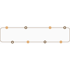 矩形线条圆点流程图