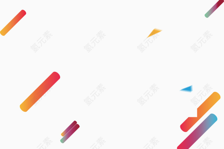 彩色多个线条棒棒图案