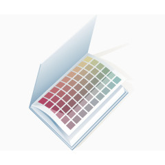 矢量卡通办公文具色标