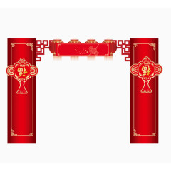 过年 素材门 元素 psd