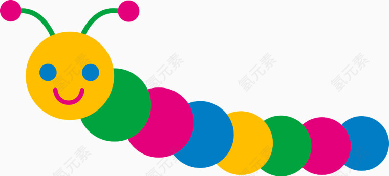 卡通毛毛虫
