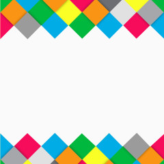 彩色菱形边框图片素材