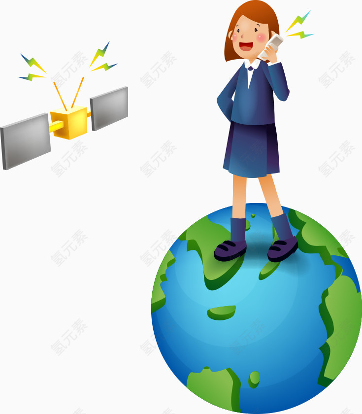 矢量 韩国风格 商务网络