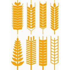 精美麦子标签设计矢量素材