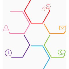 矢量蜂巢分布图