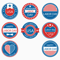 美国劳动节徽章下载
