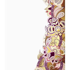 欧式花纹背景图