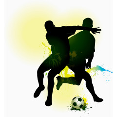 矢量足球运动色彩