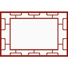 中国风红木镂空窗户