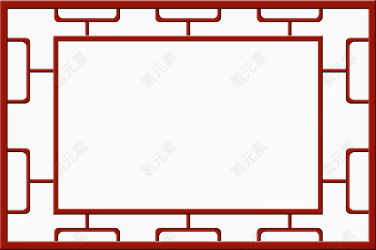 中国风红木镂空窗户