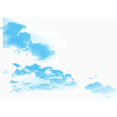 天空中蓝色的云朵