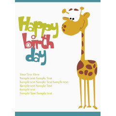 长颈鹿生日快乐英文