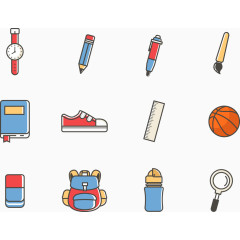 卡通儿童日常用品素材