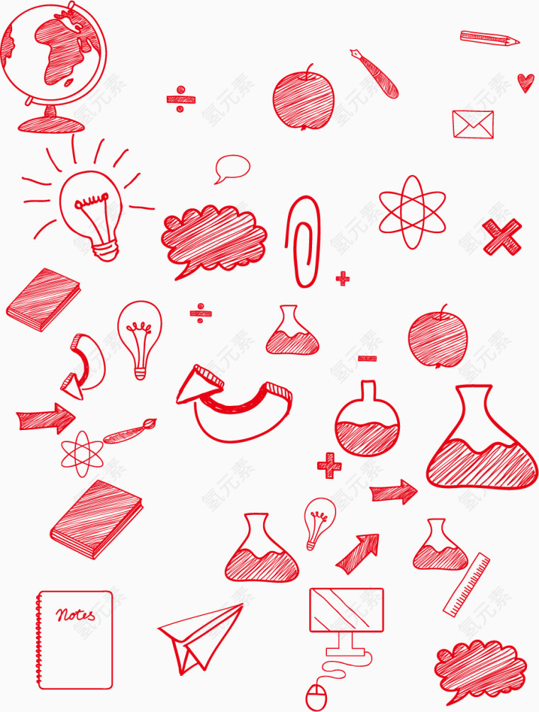 实验工作用途图标