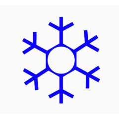 简约可爱雪花图案手绘