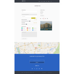 响应式网站联系我们UI