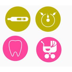 矢量婴幼儿医用标志