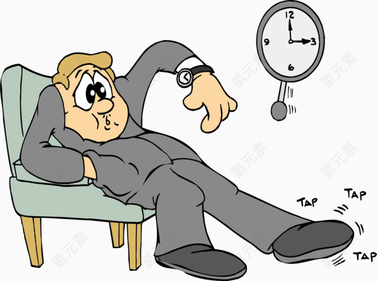 懒惰的人素材图片