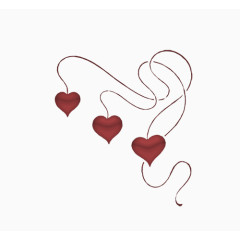 曲线简约装饰心形