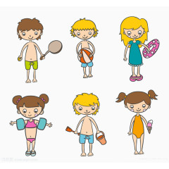 幼儿沙滩图