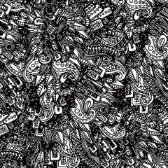 黑色线性花纹底纹背景