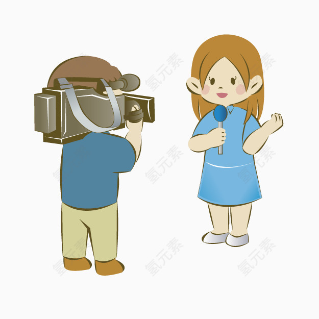 卡通电台摄影师 新闻主播