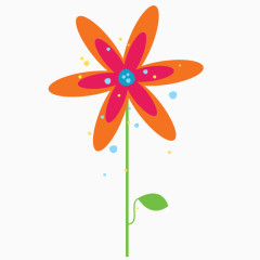 卡通 插画 彩绘 花瓣 花朵 卡通花朵 母婴背景素材 可爱风格 童趣