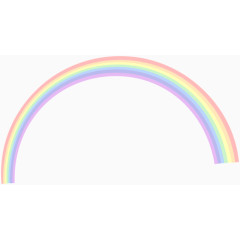 简约清新七色彩虹装饰