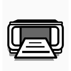 文件文件页纸打印打印机表单色图标