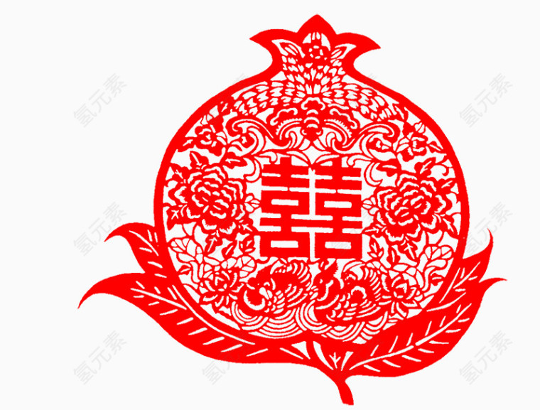 喜字剪纸