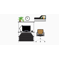 矢量手绘办公室