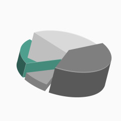 矢量ppt立体饼状图