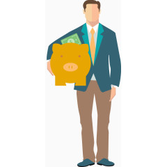 卡通商务人物元素