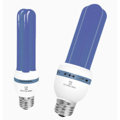 蓝紫色节能灯泡免扣素材