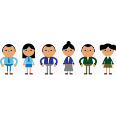 矢量穿着校服的学生