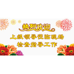 欢迎指导工作素材