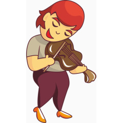 拉小提琴的男孩