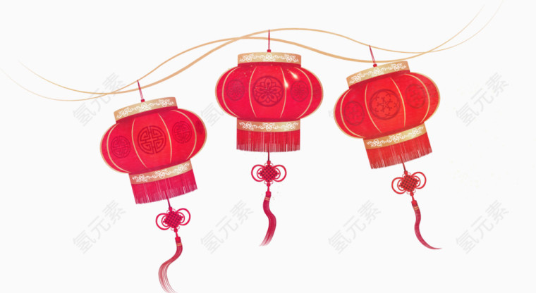 矢量中国风灯笼