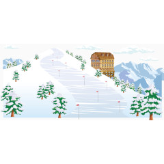 雪地雪景