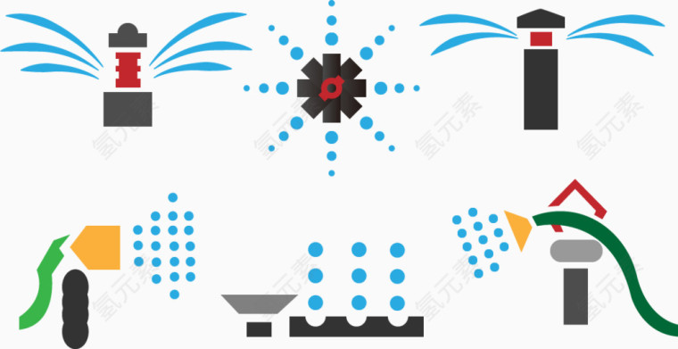 矢量图防火救灾