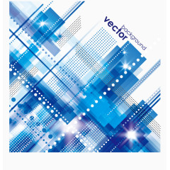 不规则蓝色科技感标题背景矢量图