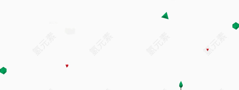 漂浮的几何元素