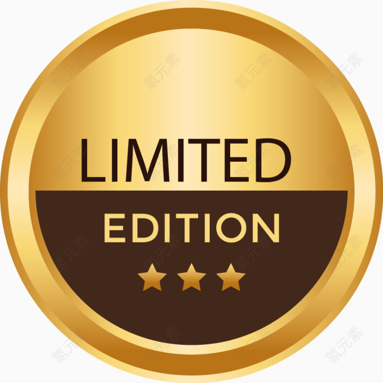 金色优质标签矢量素材