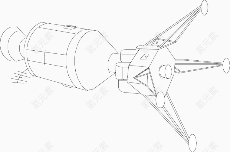 矢量创意设计航天卫星图标