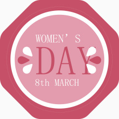 妇女节标签素材