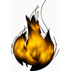 一团燃烧的火焰