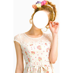 服装实品模特甜美