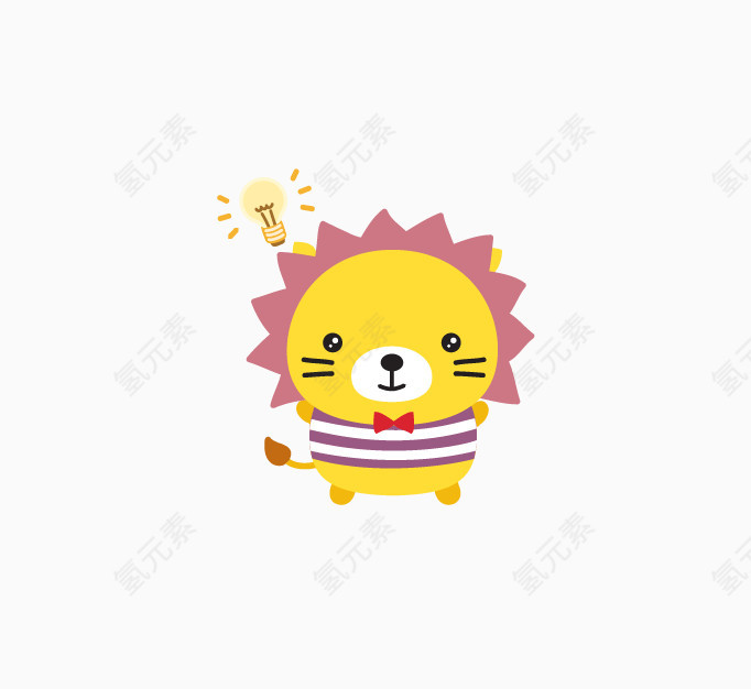 日系卡通圆圆的小动物