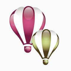 矢量立体热气球